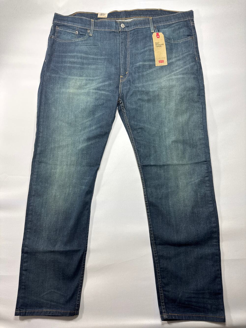NWT Levi's 502 Men's Regular Taper Leg Blue Jeans - Size 46x34 (46x31.5)*